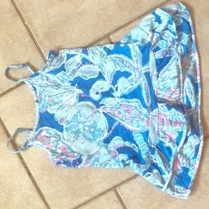 Lilly Pulitzer spaghetti strap ruffle dress